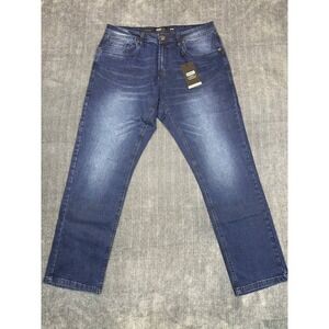 Barbell Apparel Mens Straight Athletic Fit 2.0 Jeans Medium Distressed 38x32 NEW